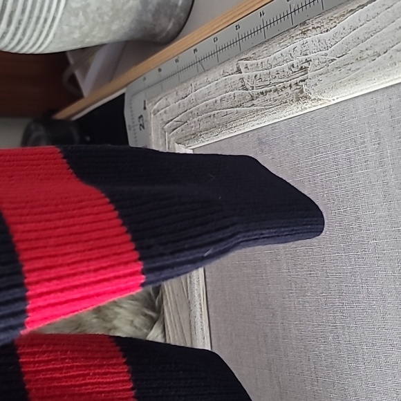 Express Red and Blue Striped Sweater - Picture 5 of 6